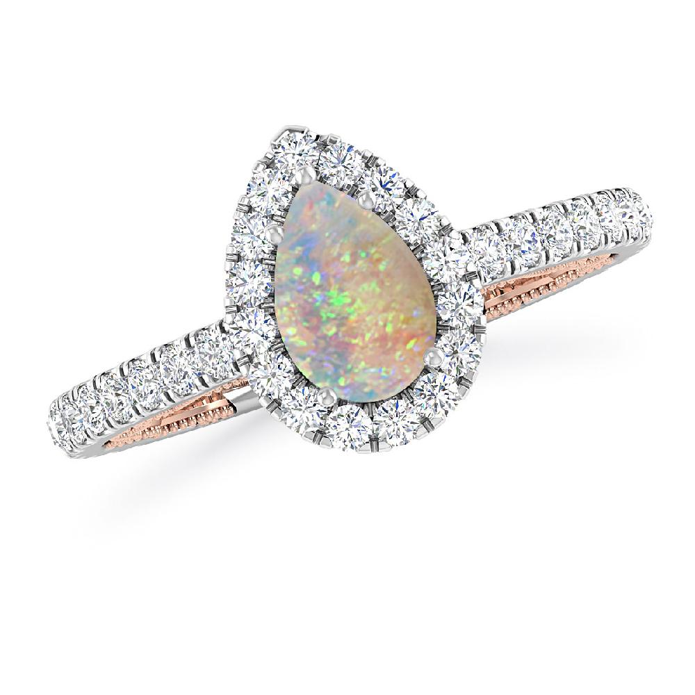 White Gold - Opal