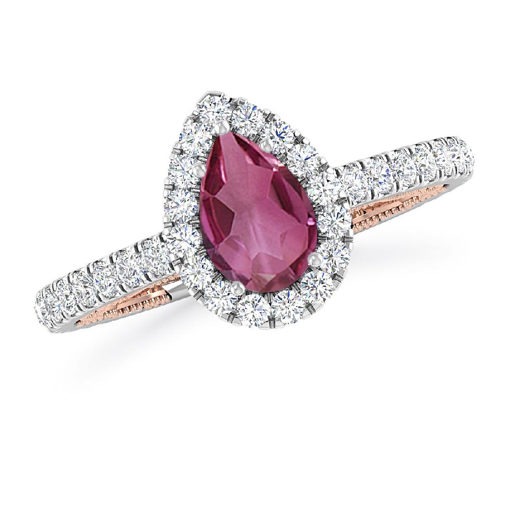 White Gold - Pink Tourmaline