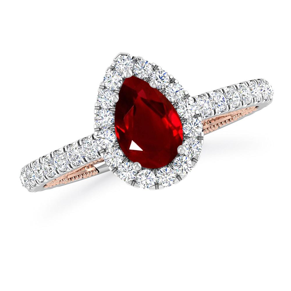 White Gold - Ruby