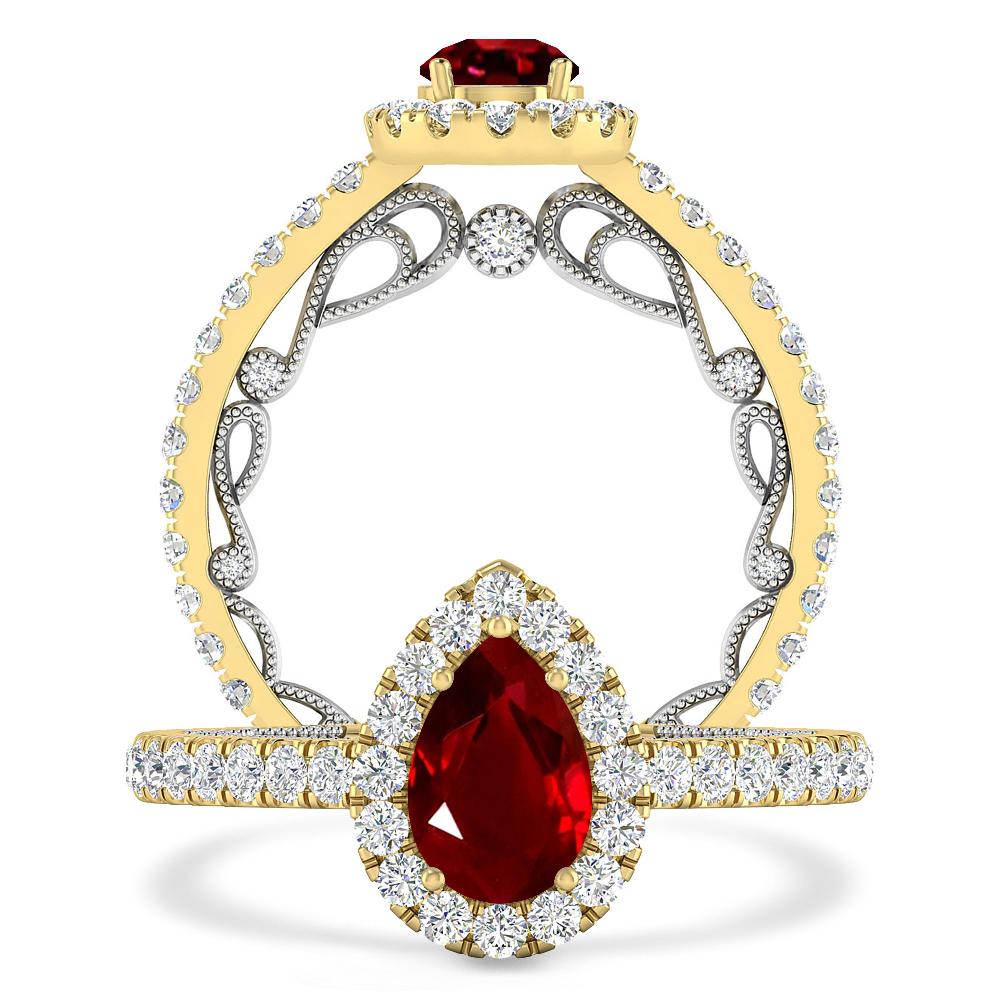 Yellow Gold - Ruby