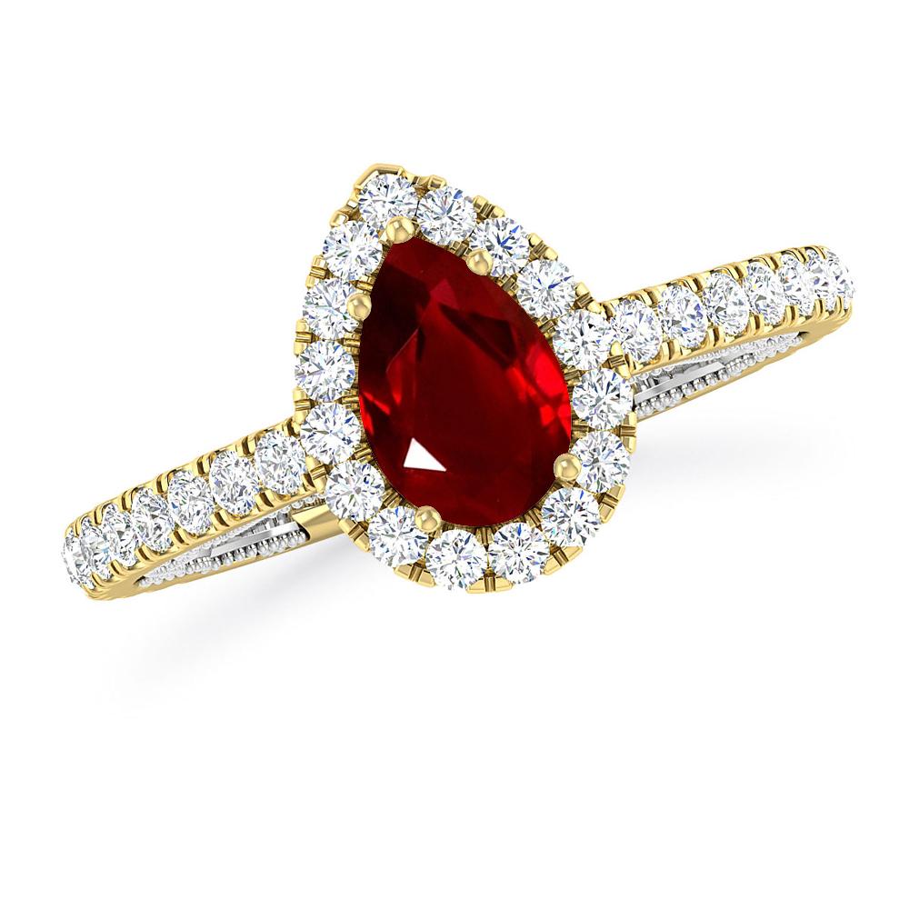 Yellow Gold - Ruby