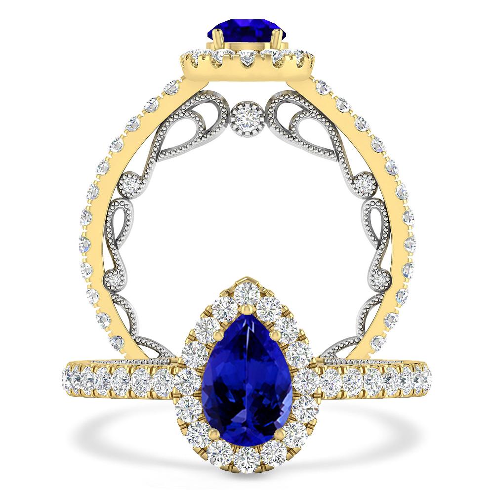 Yellow Gold - Tanzanite