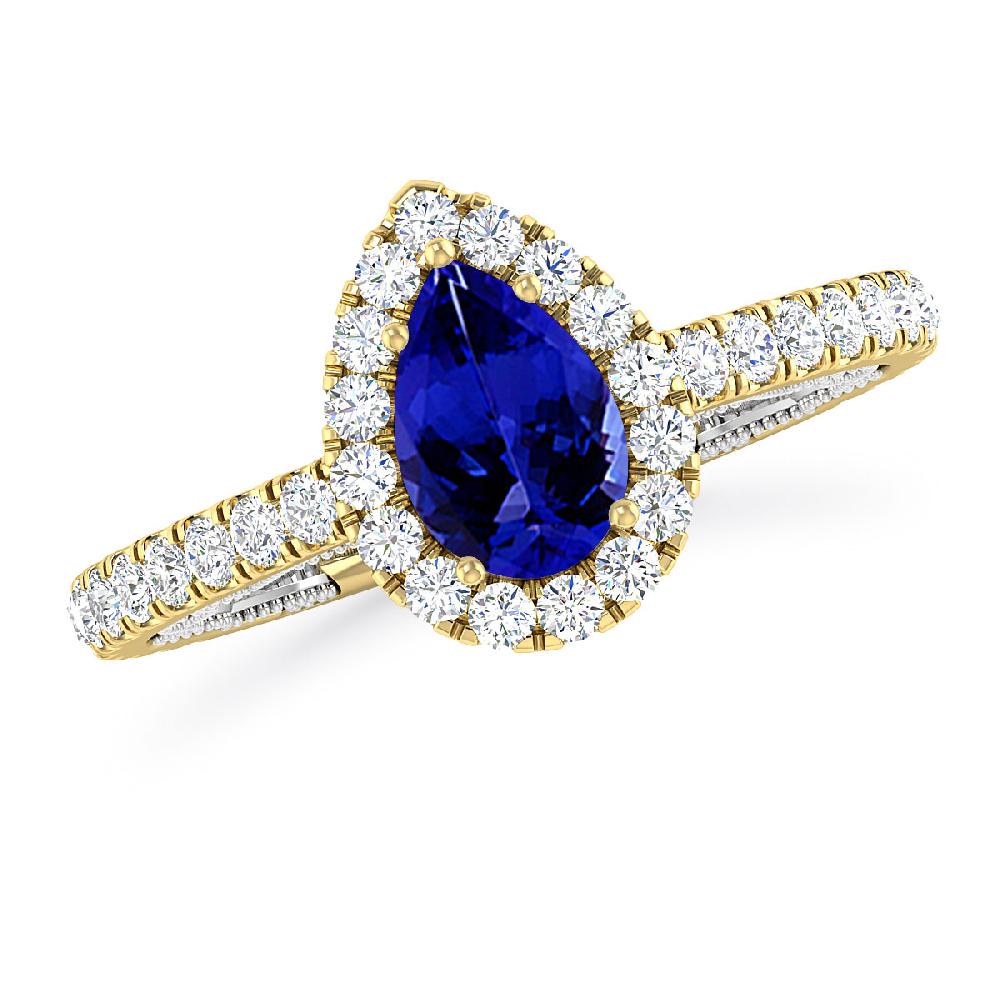 Yellow Gold - Tanzanite