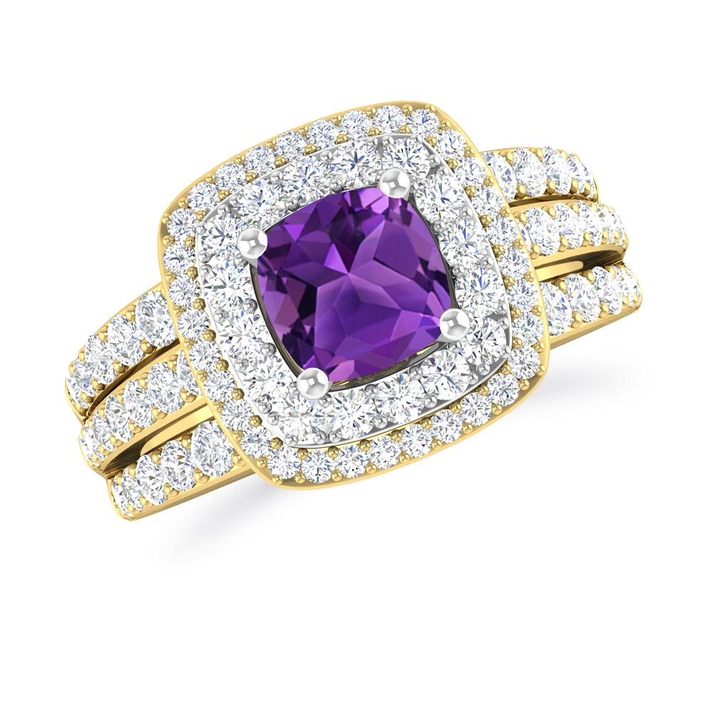 Yellow Gold - Amethyst