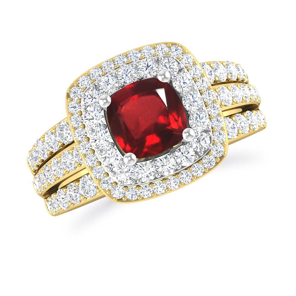 Yellow Gold - Ruby