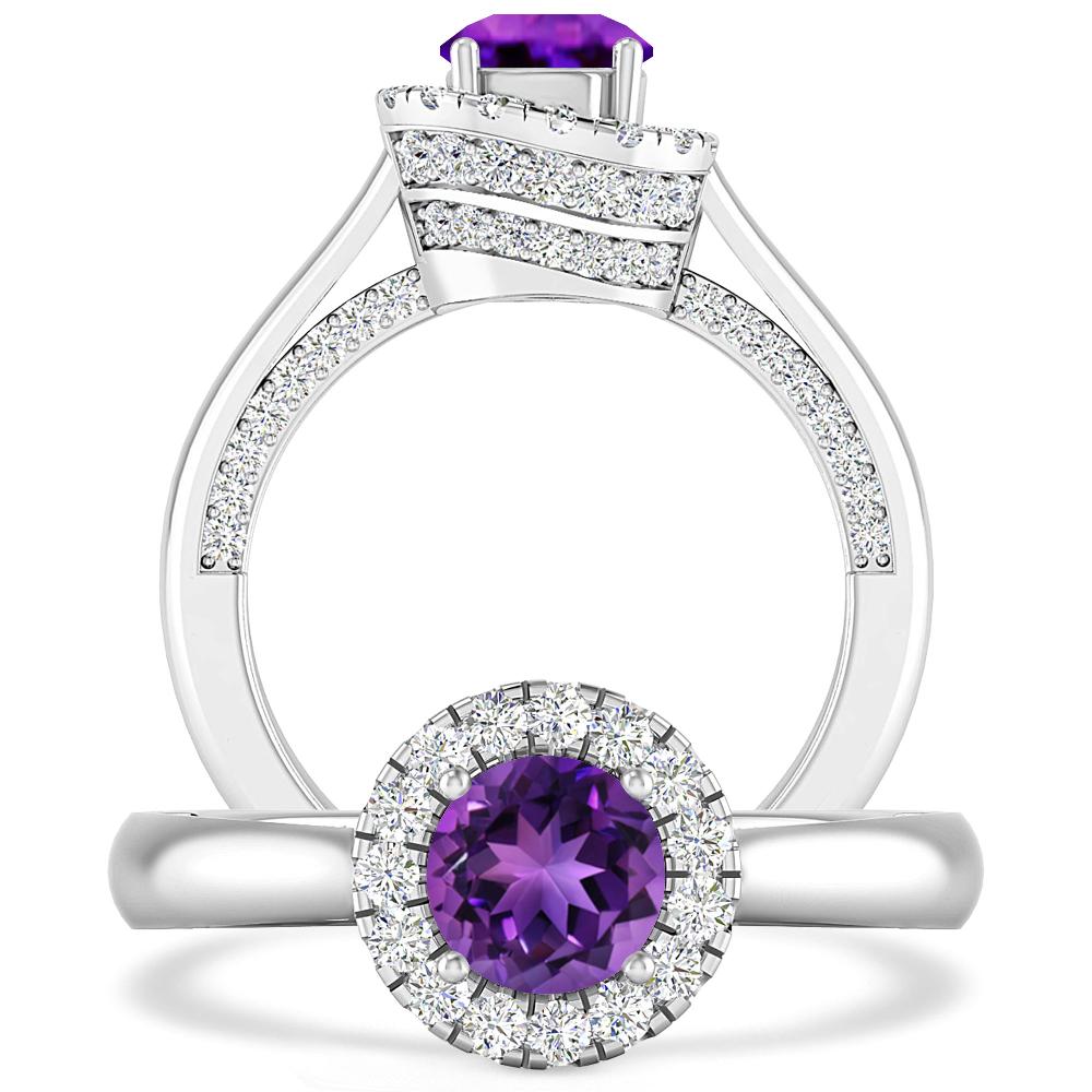 White Gold - Amethyst