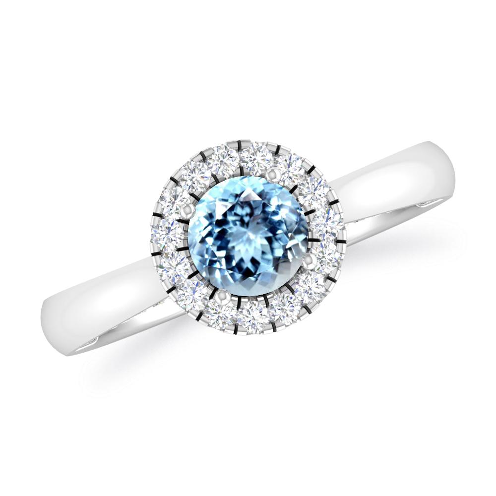 White Gold - Aquamarine