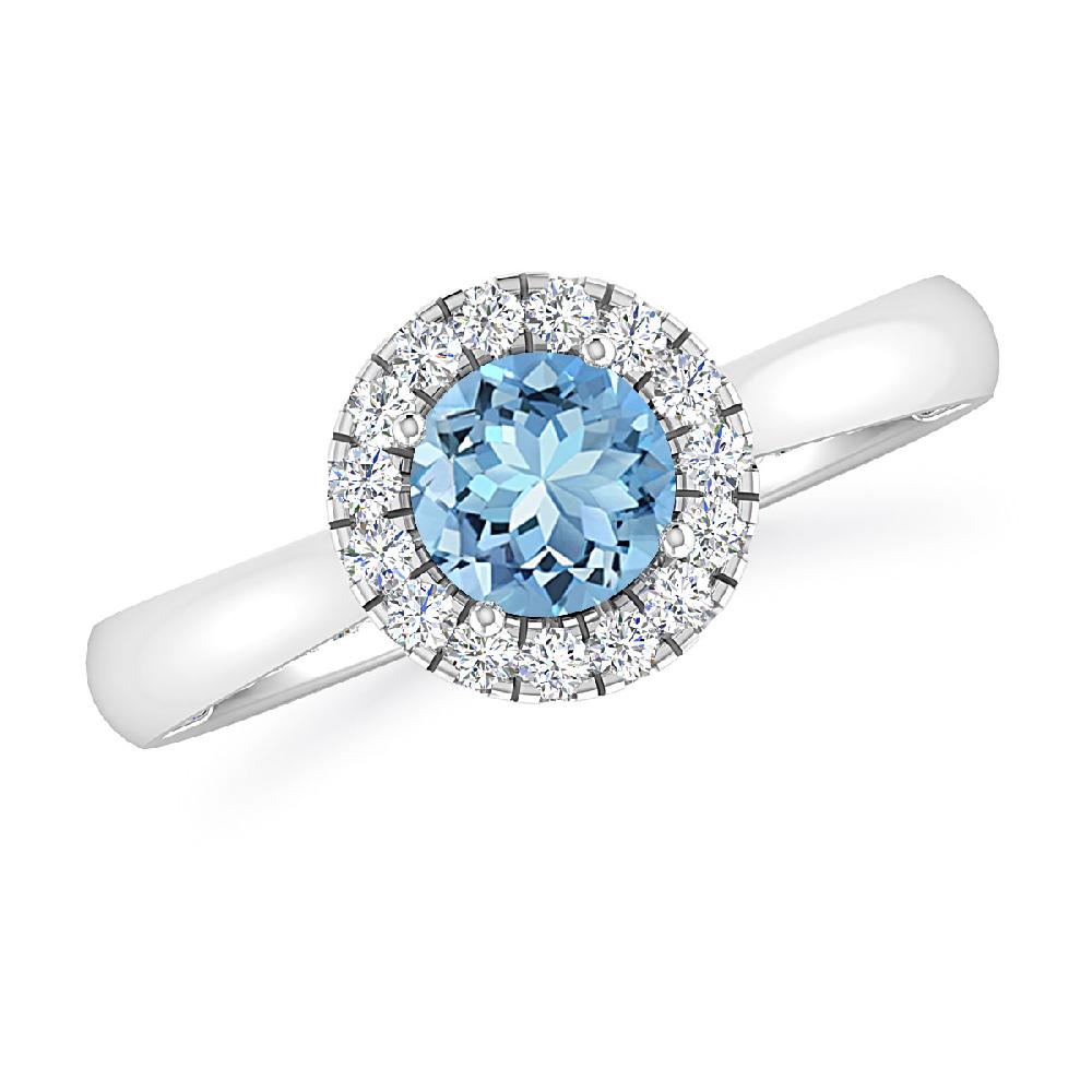 White Gold - Aquamarine