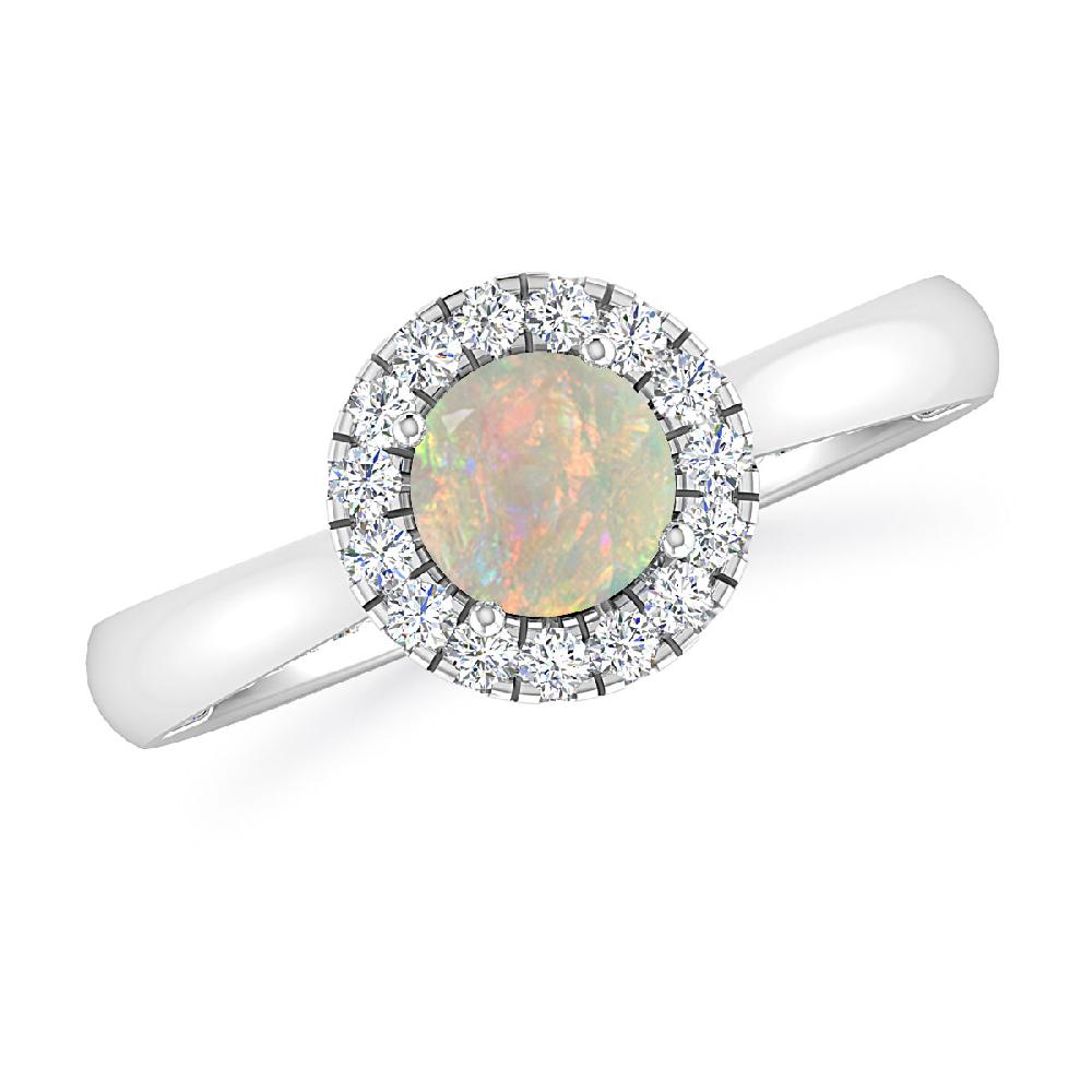 White Gold - Opal