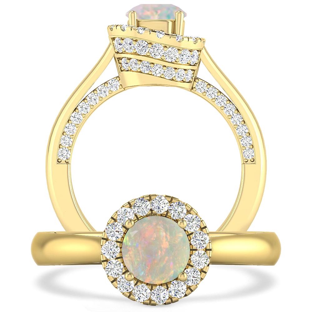 Yellow Gold - Opal