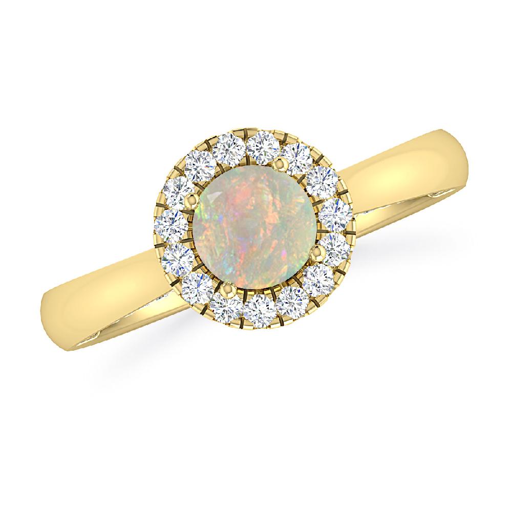 Yellow Gold - Opal