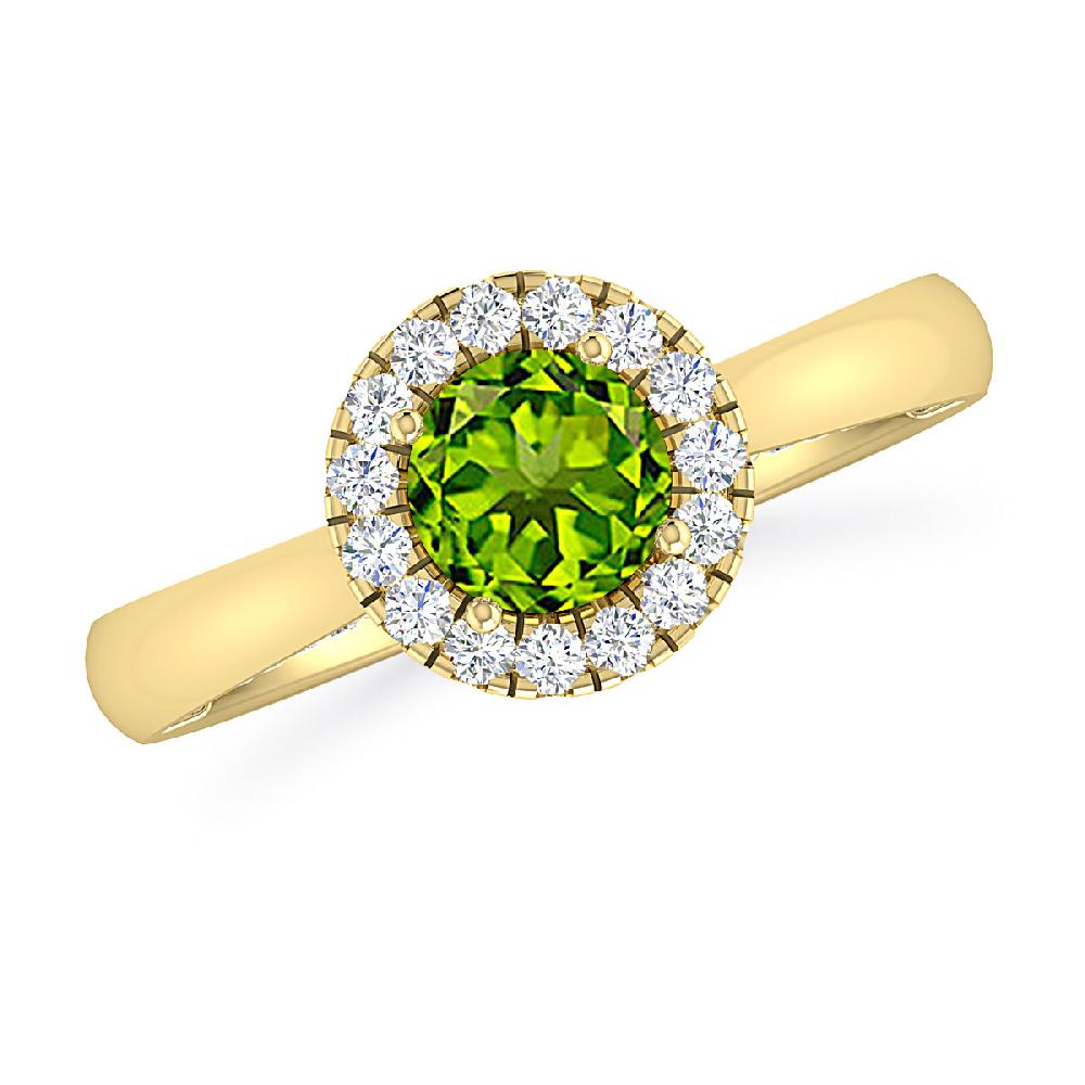 Yellow Gold - Peridot