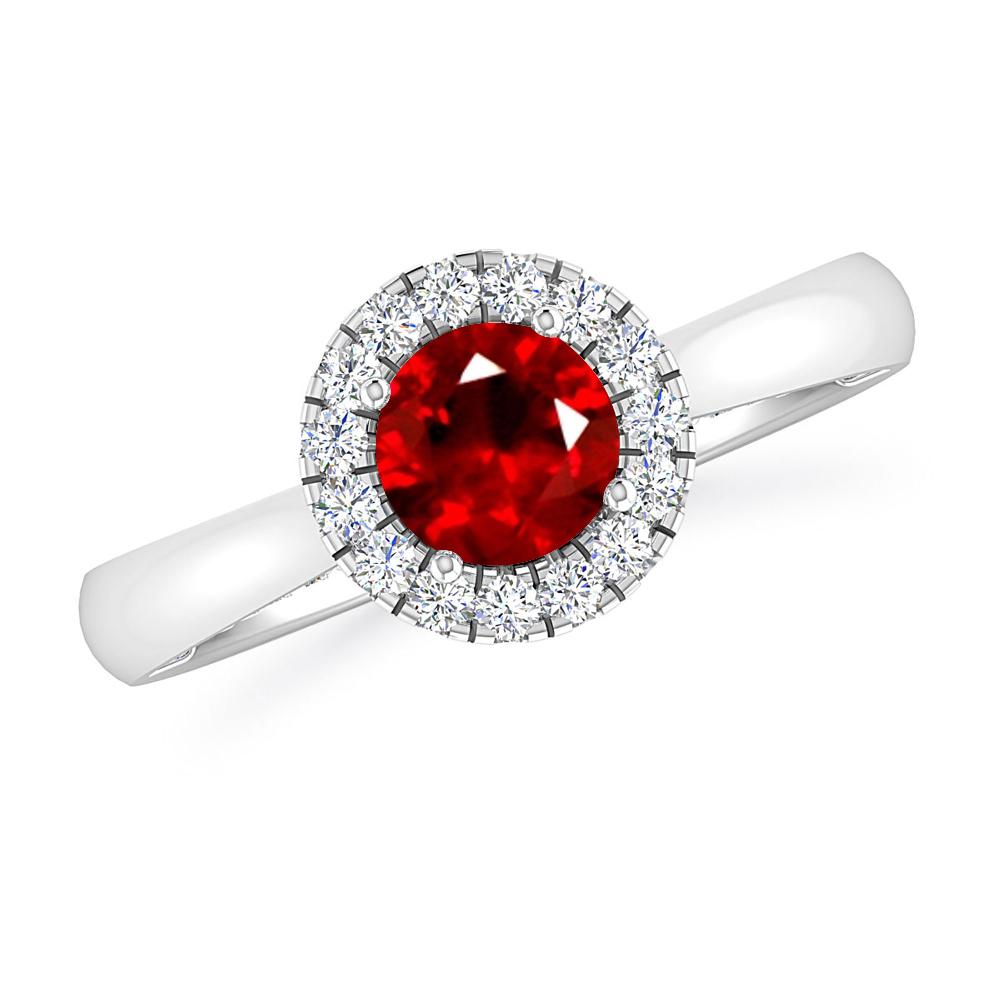 White Gold - Ruby