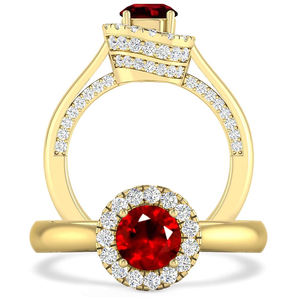 Yellow Gold - Ruby