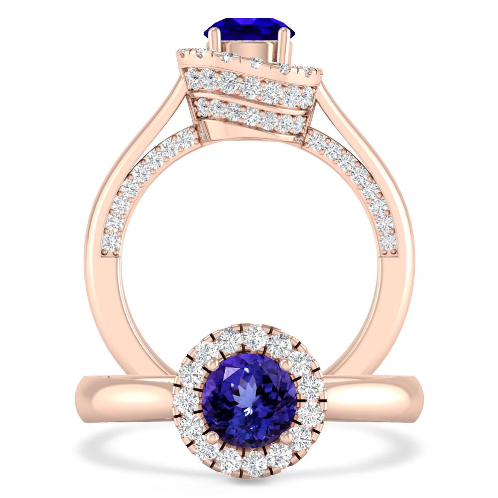 Rose Gold - Tanzanite