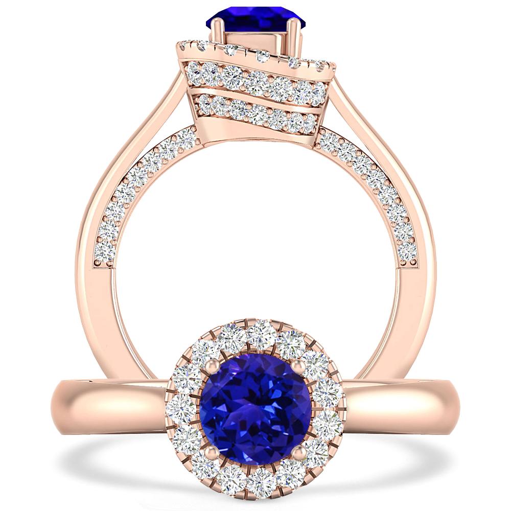 Rose Gold - Tanzanite