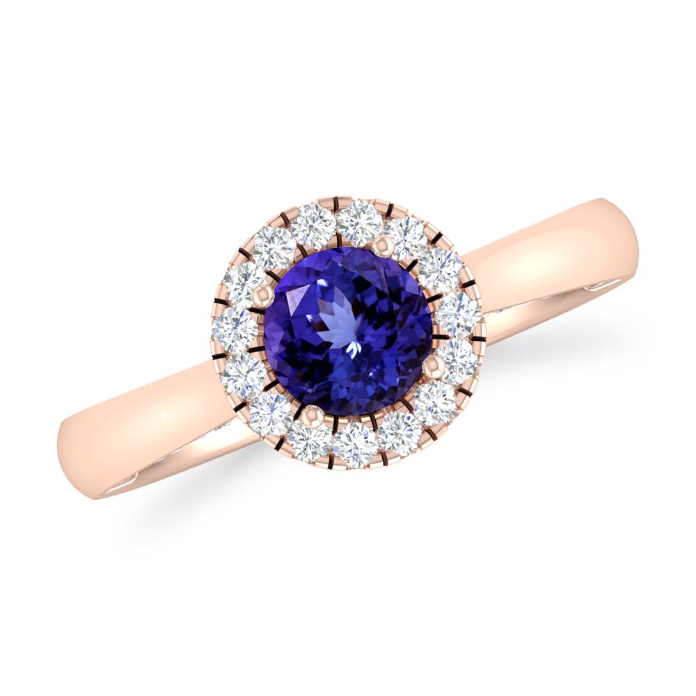 Rose Gold - Tanzanite