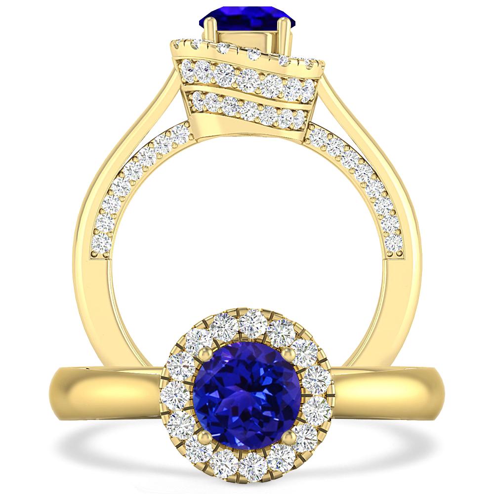 Yellow Gold - Tanzanite