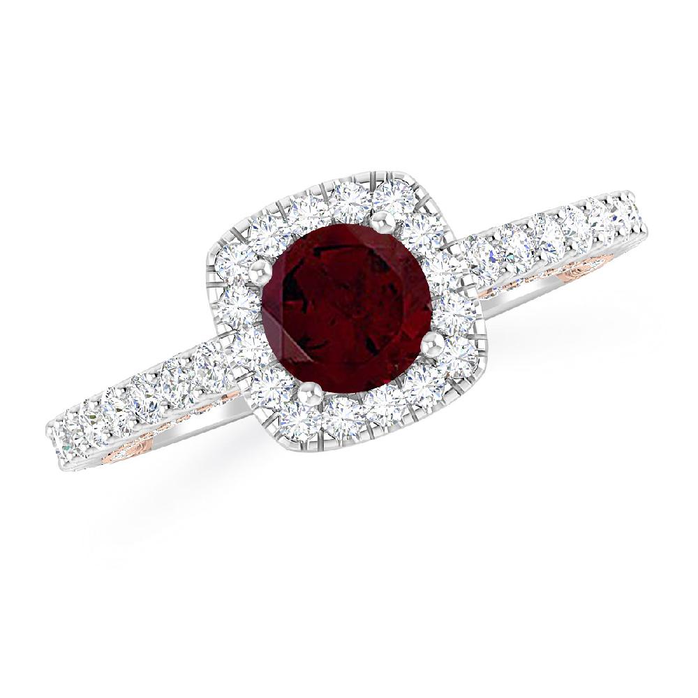 White Gold - Garnet