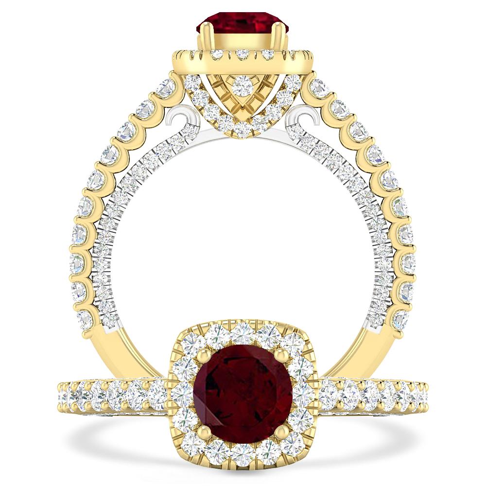 Yellow Gold - Garnet