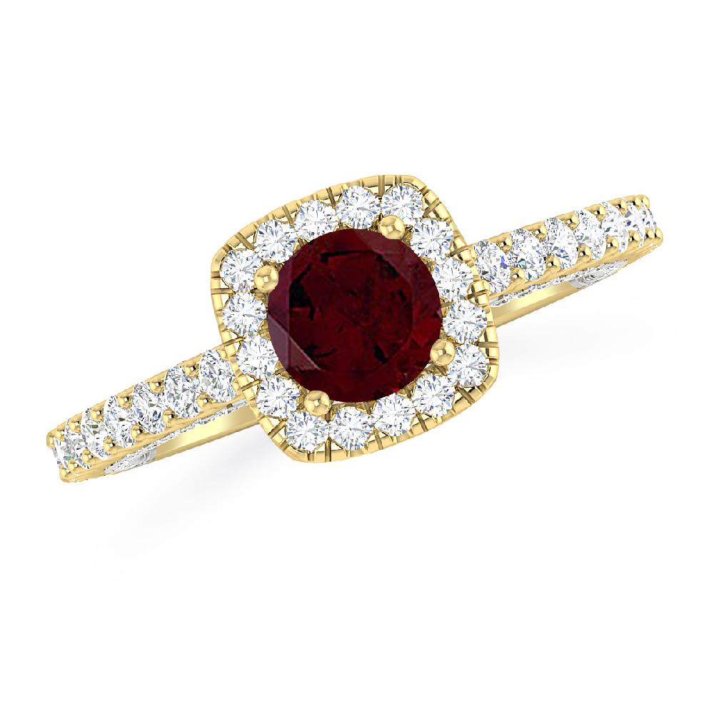 Yellow Gold - Garnet