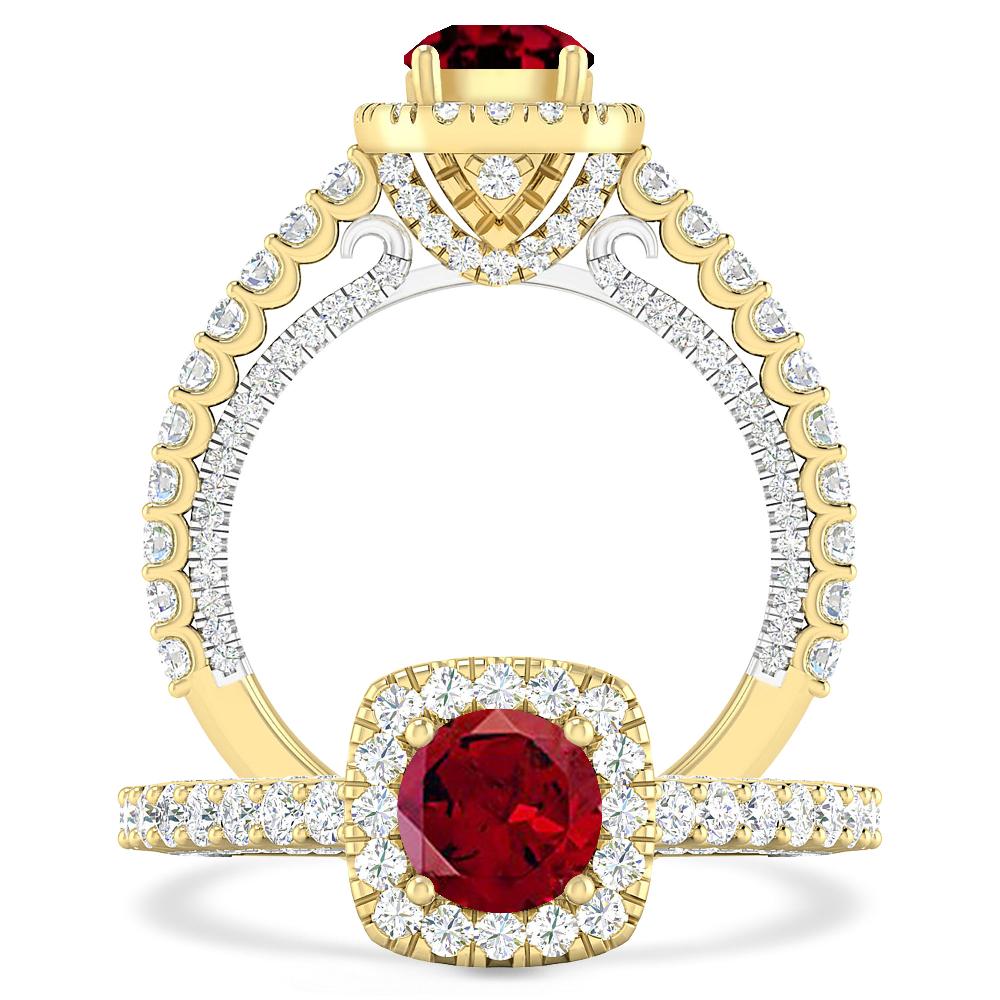 Yellow Gold - Garnet