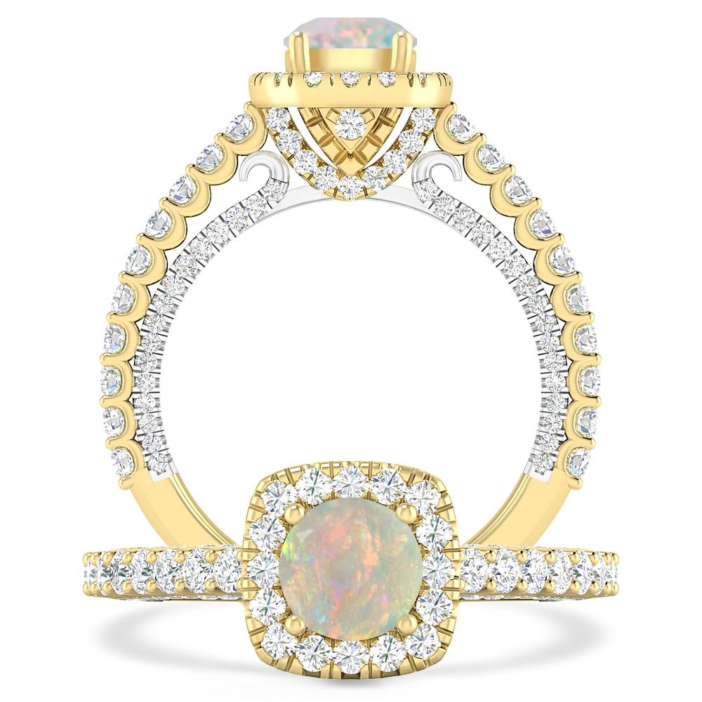 Yellow Gold - Opal