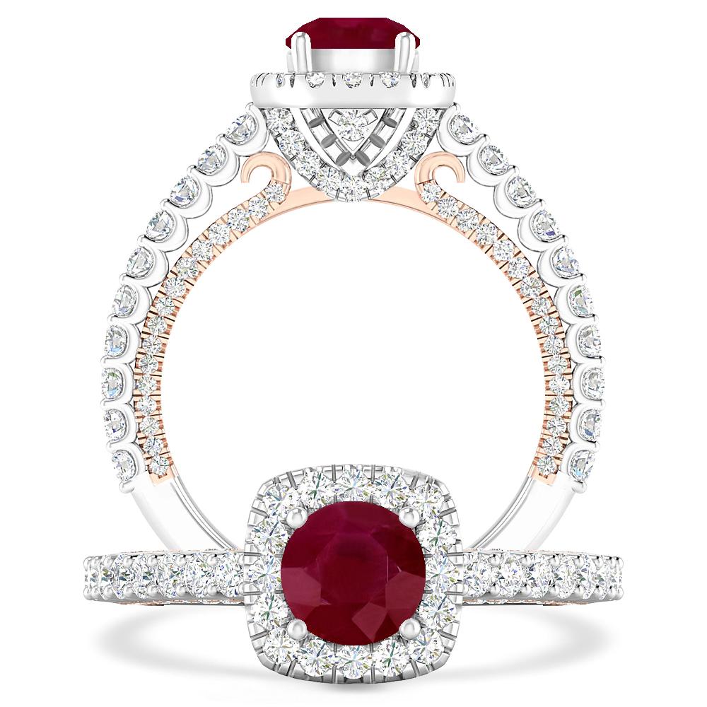 White Gold - Ruby