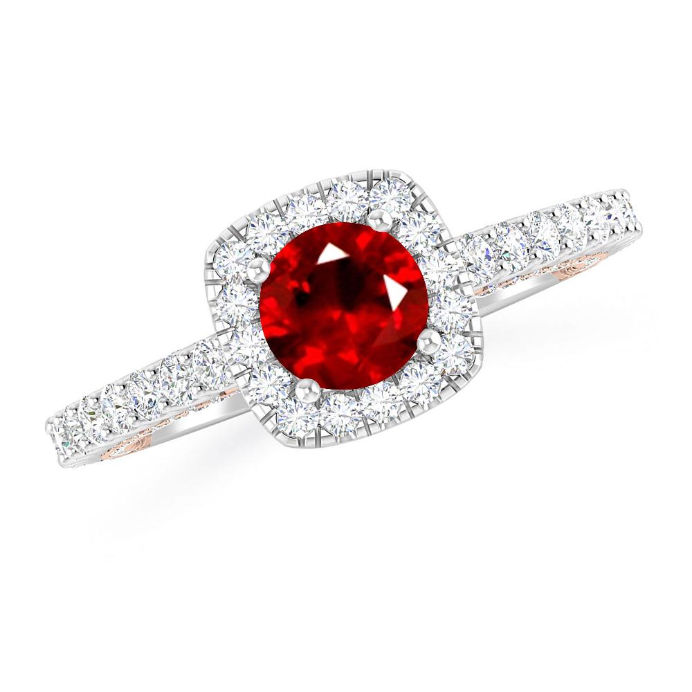 White Gold - Ruby