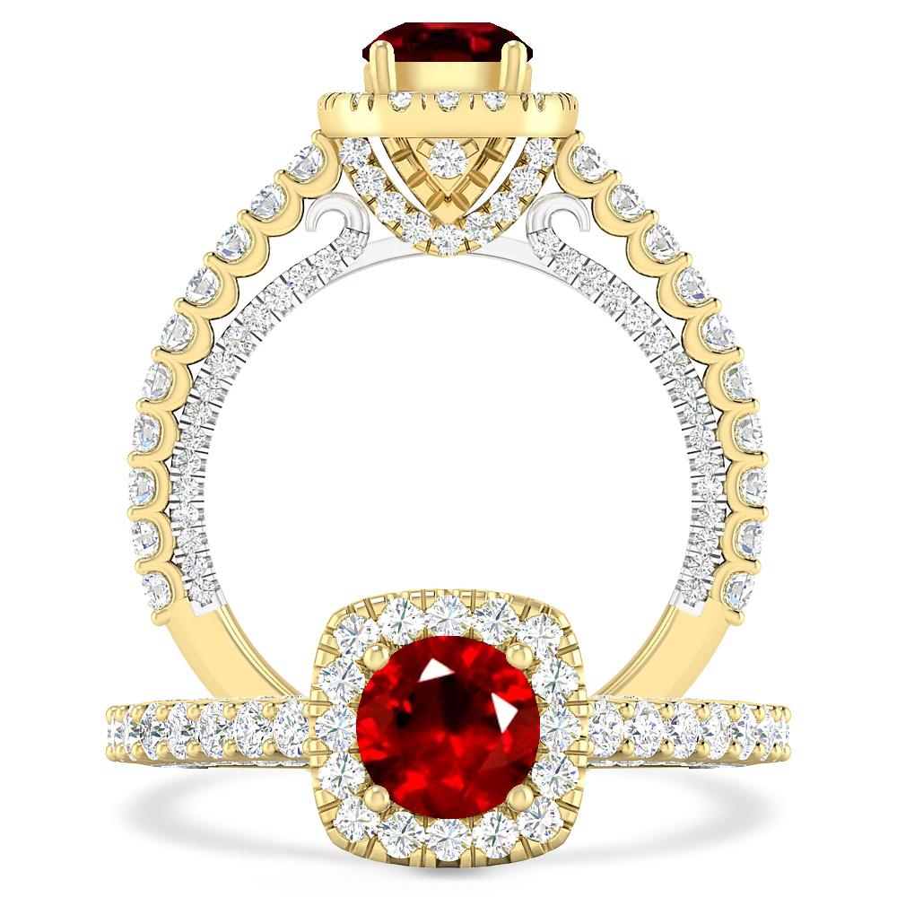 Yellow Gold - Ruby