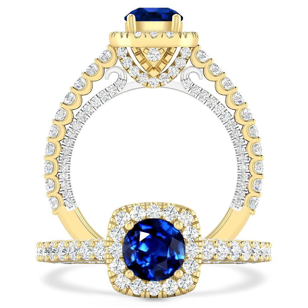 Yellow Gold - Sapphire