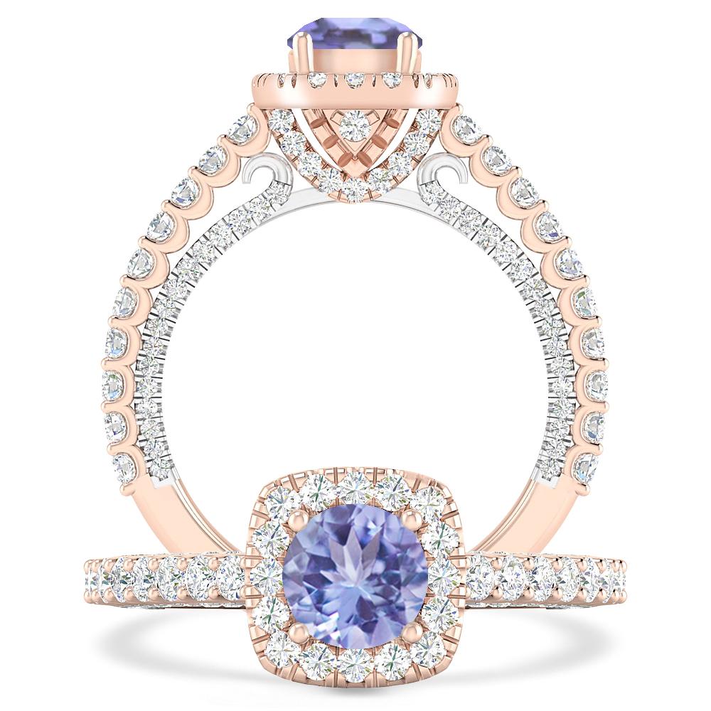 Rose Gold - Tanzanite