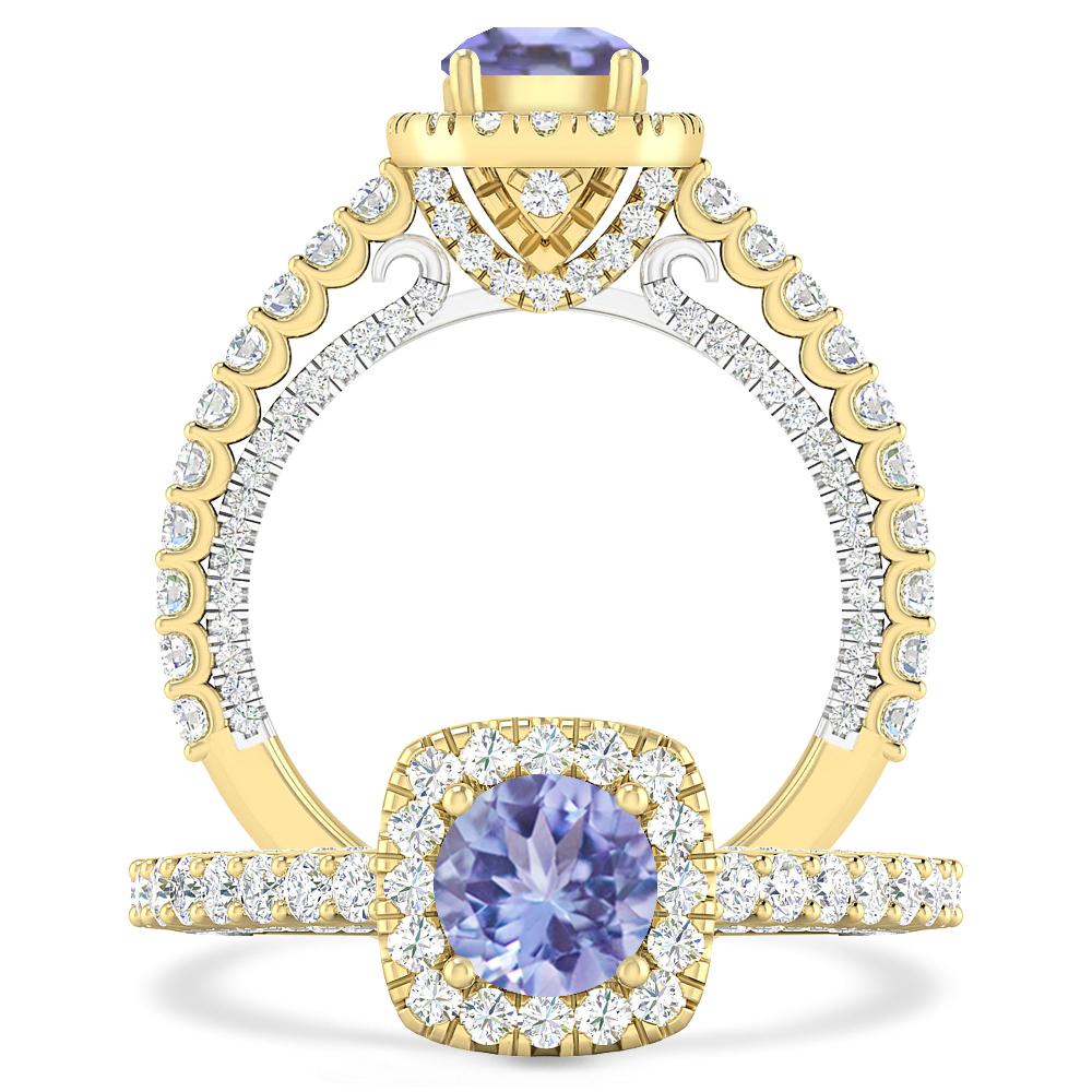 Yellow Gold - Tanzanite