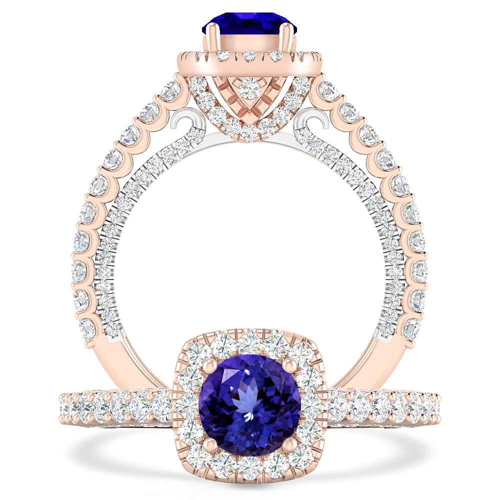 Rose Gold - Tanzanite