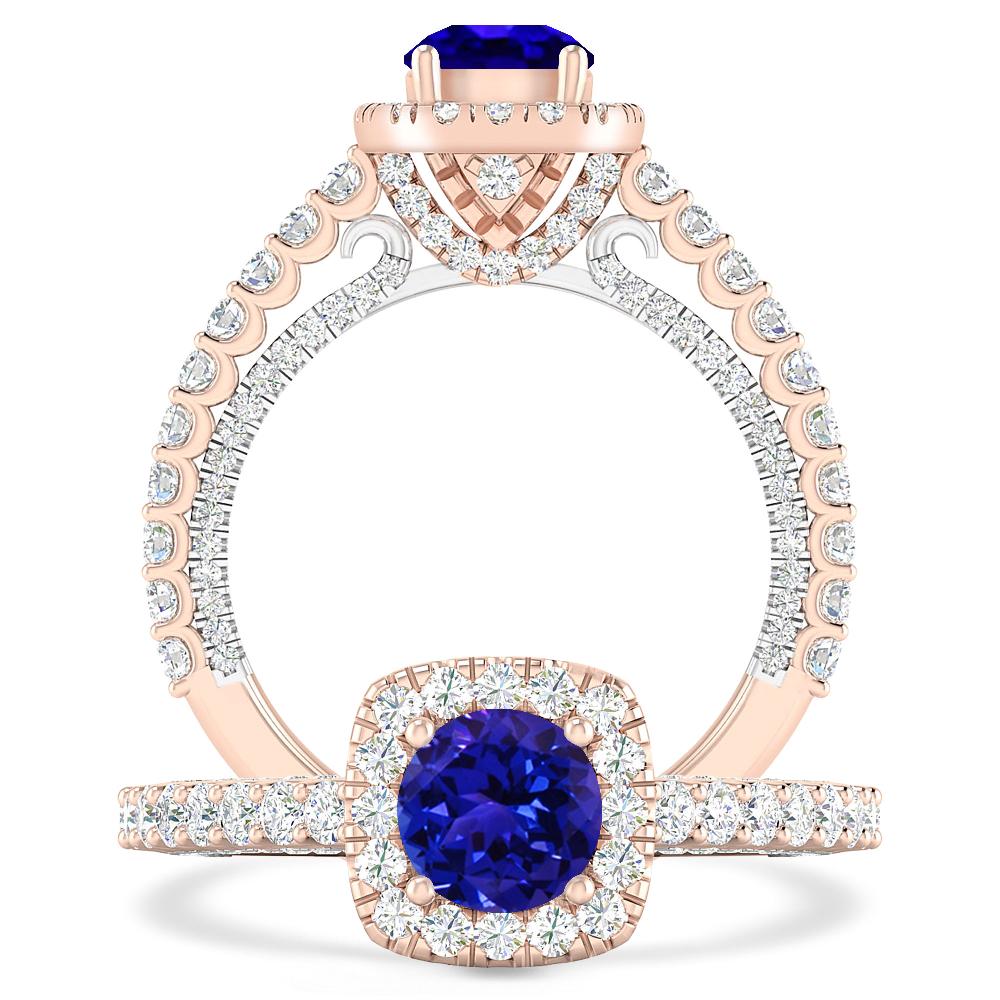 Rose Gold - Tanzanite