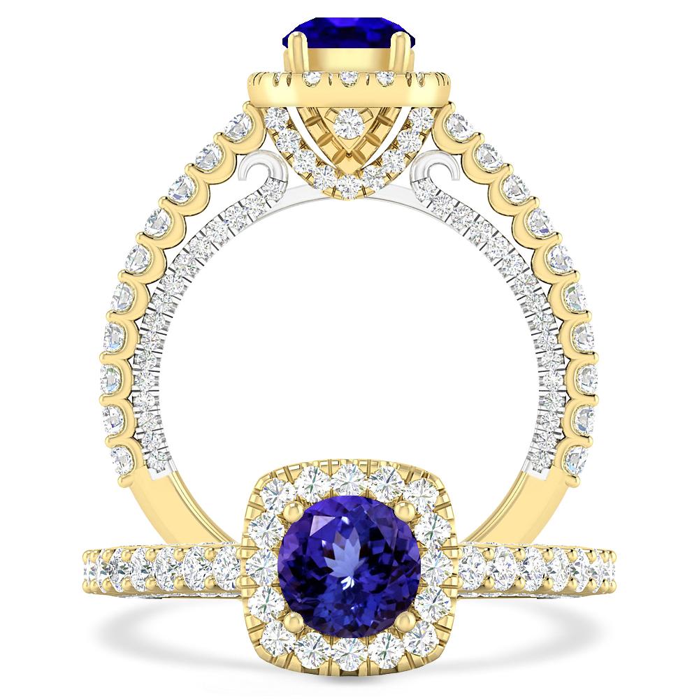 Yellow Gold - Tanzanite