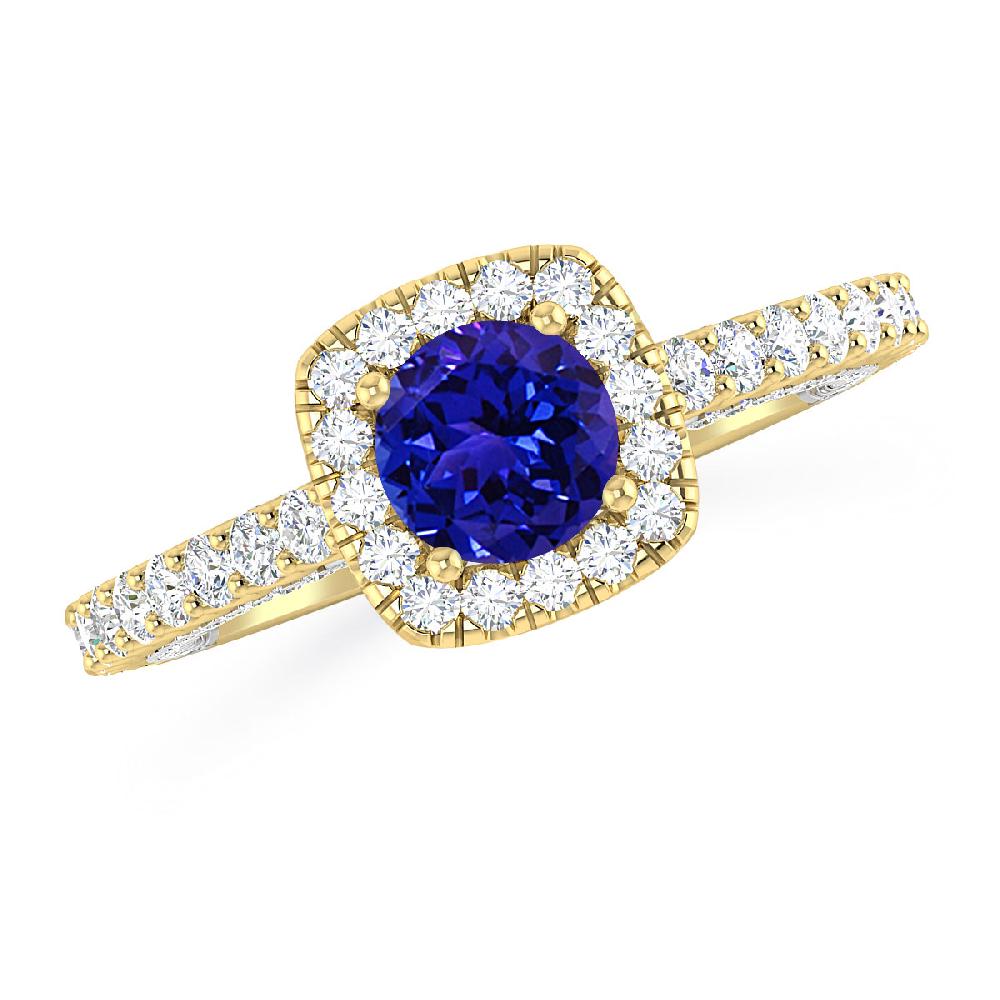 Yellow Gold - Tanzanite