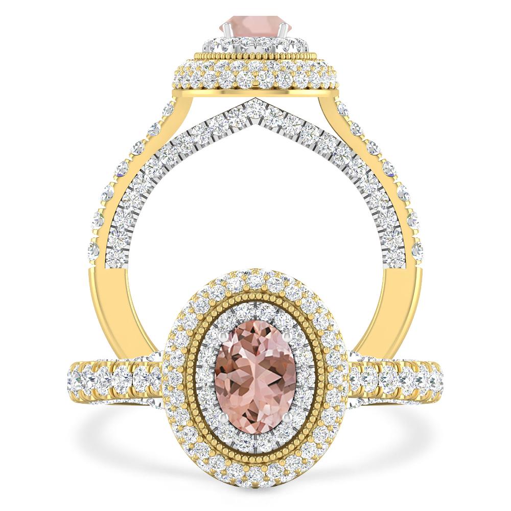 Yellow Gold/White Gold - Morganite