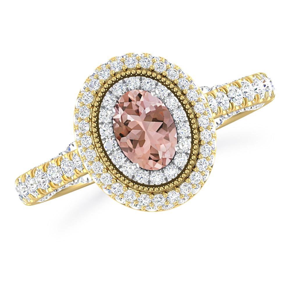 Yellow Gold/White Gold - Morganite