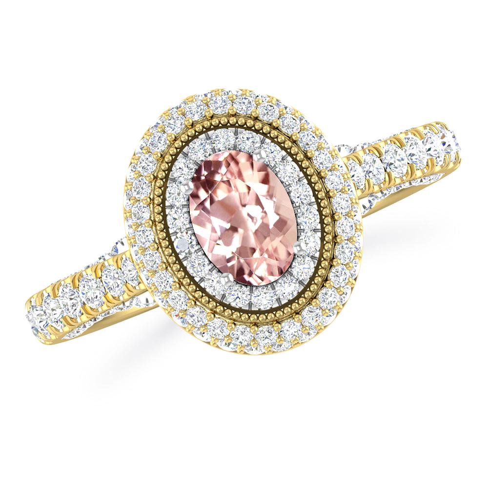 Yellow Gold/White Gold - Morganite