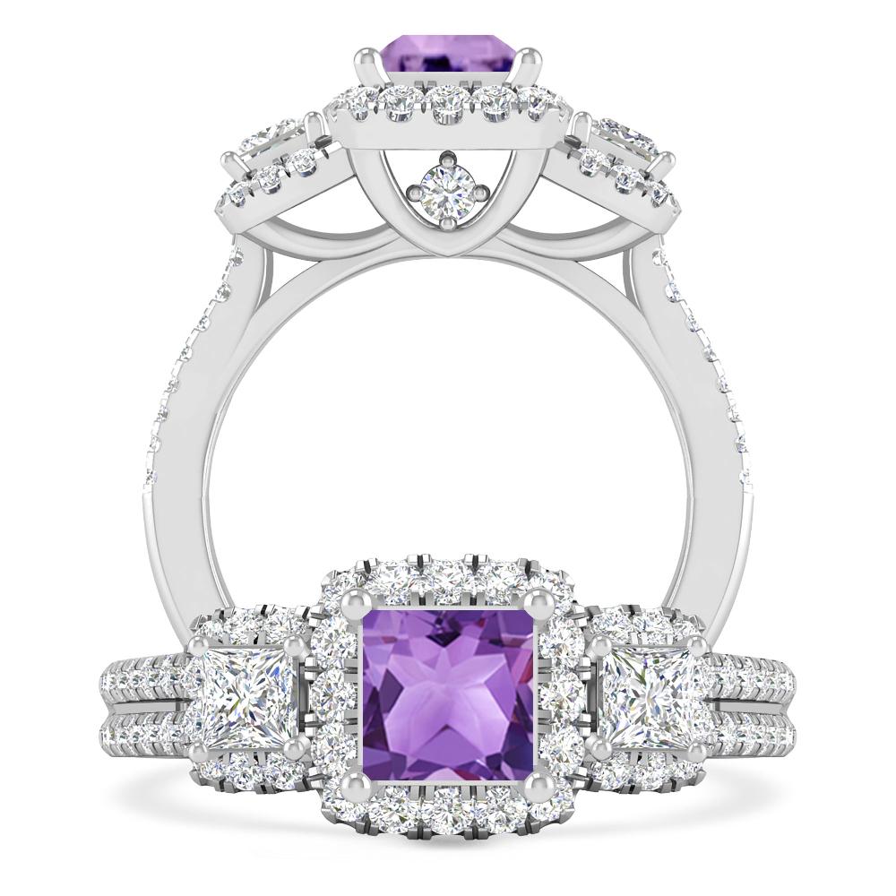 White Gold - Amethyst