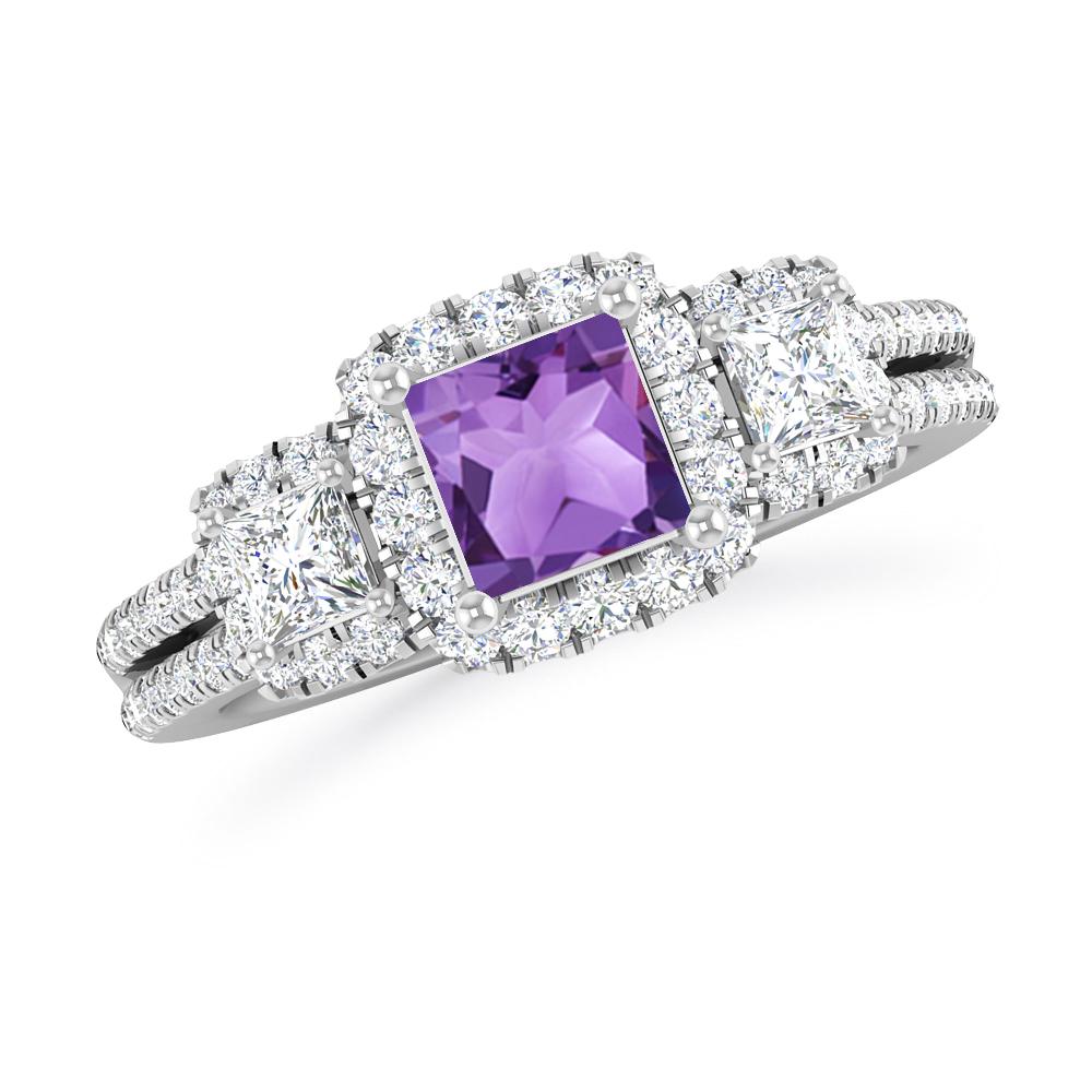 White Gold - Amethyst