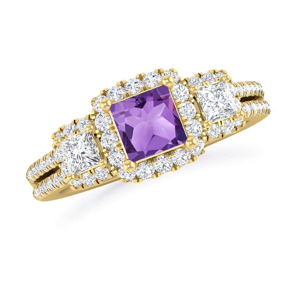 Yellow Gold - Amethyst