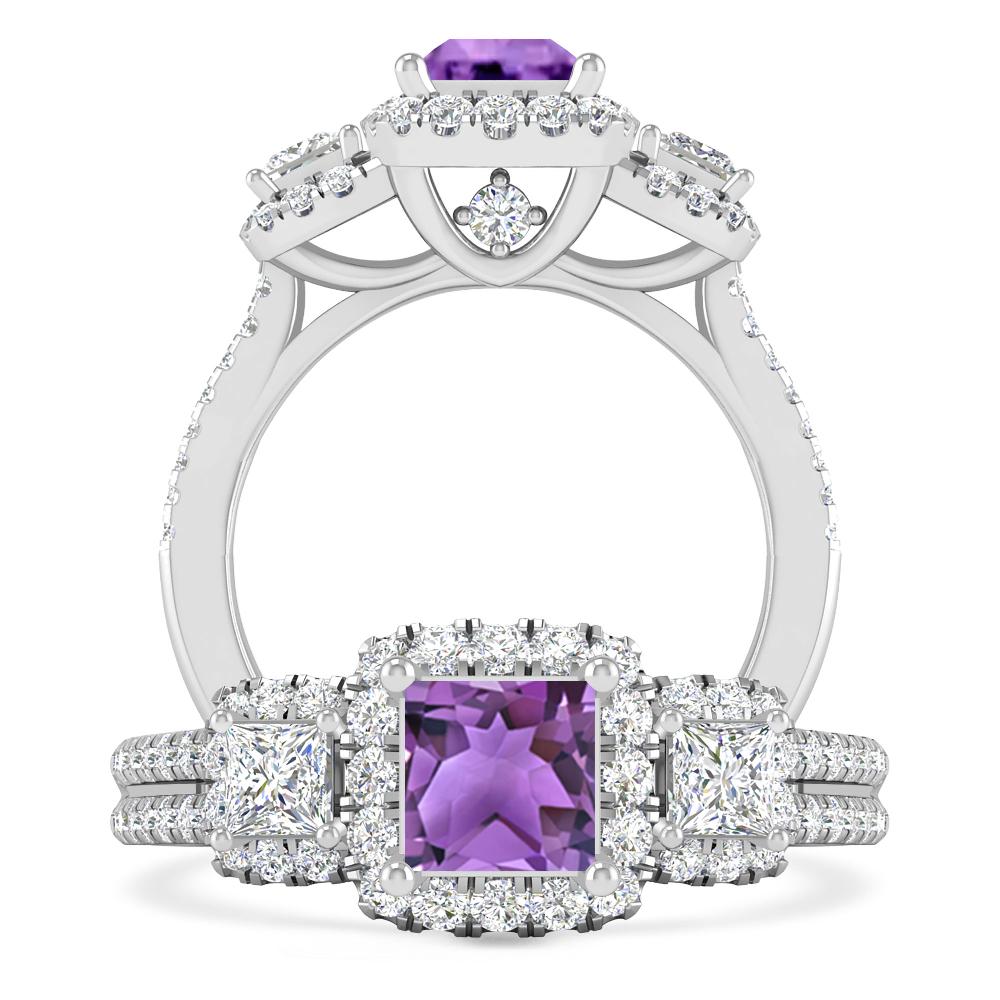 White Gold - Amethyst