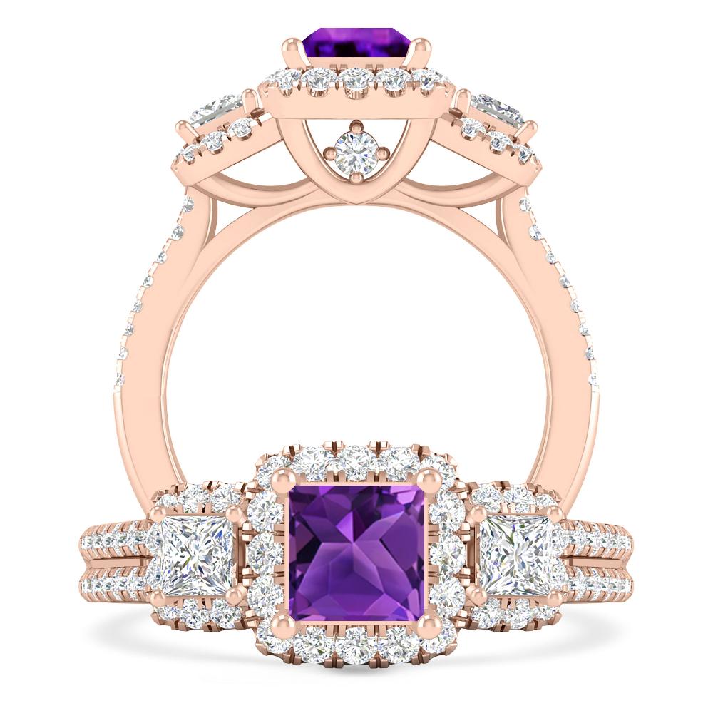 Rose Gold - Amethyst