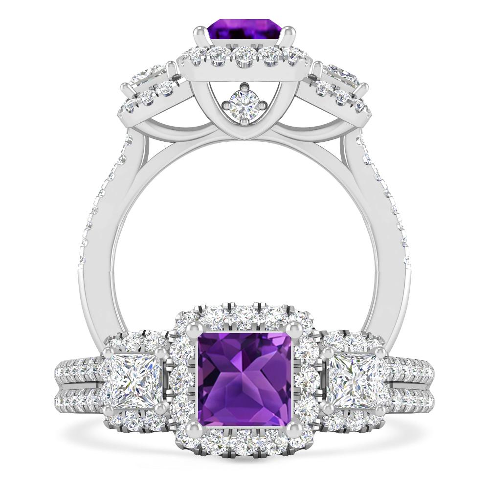 White Gold - Amethyst