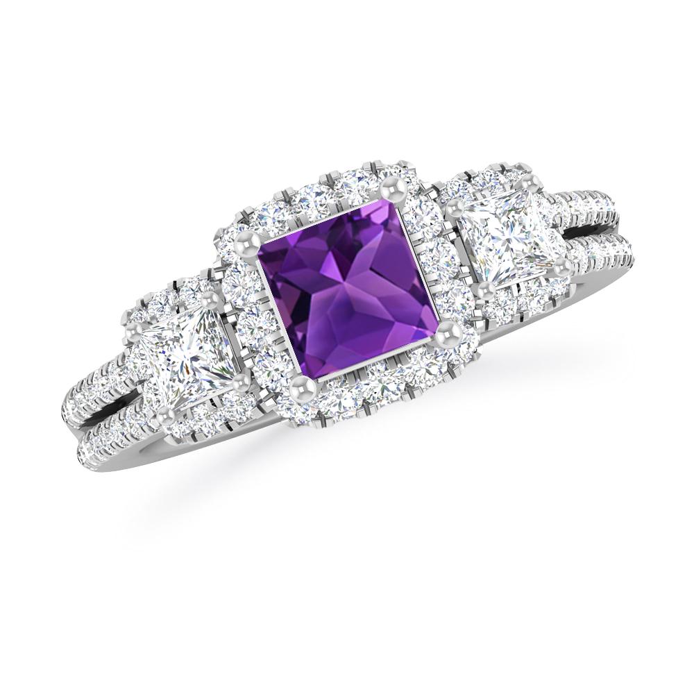 White Gold - Amethyst