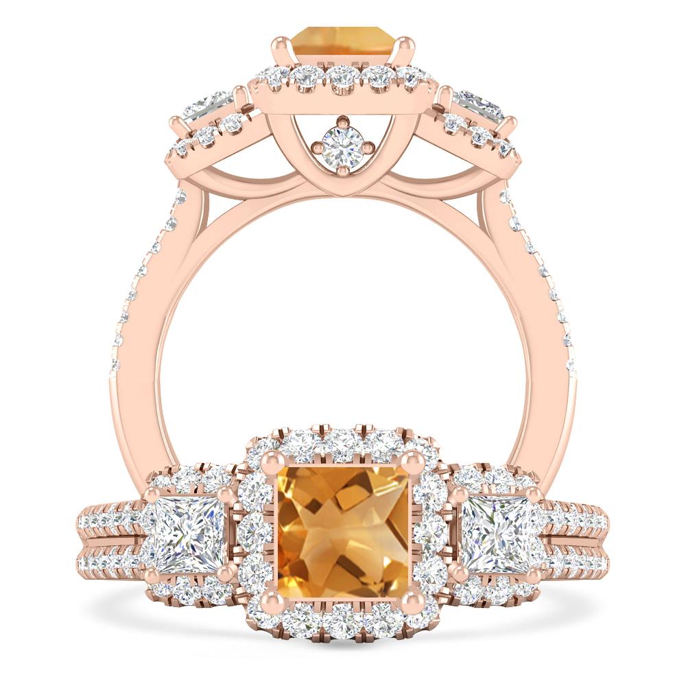 Rose Gold - Citrine