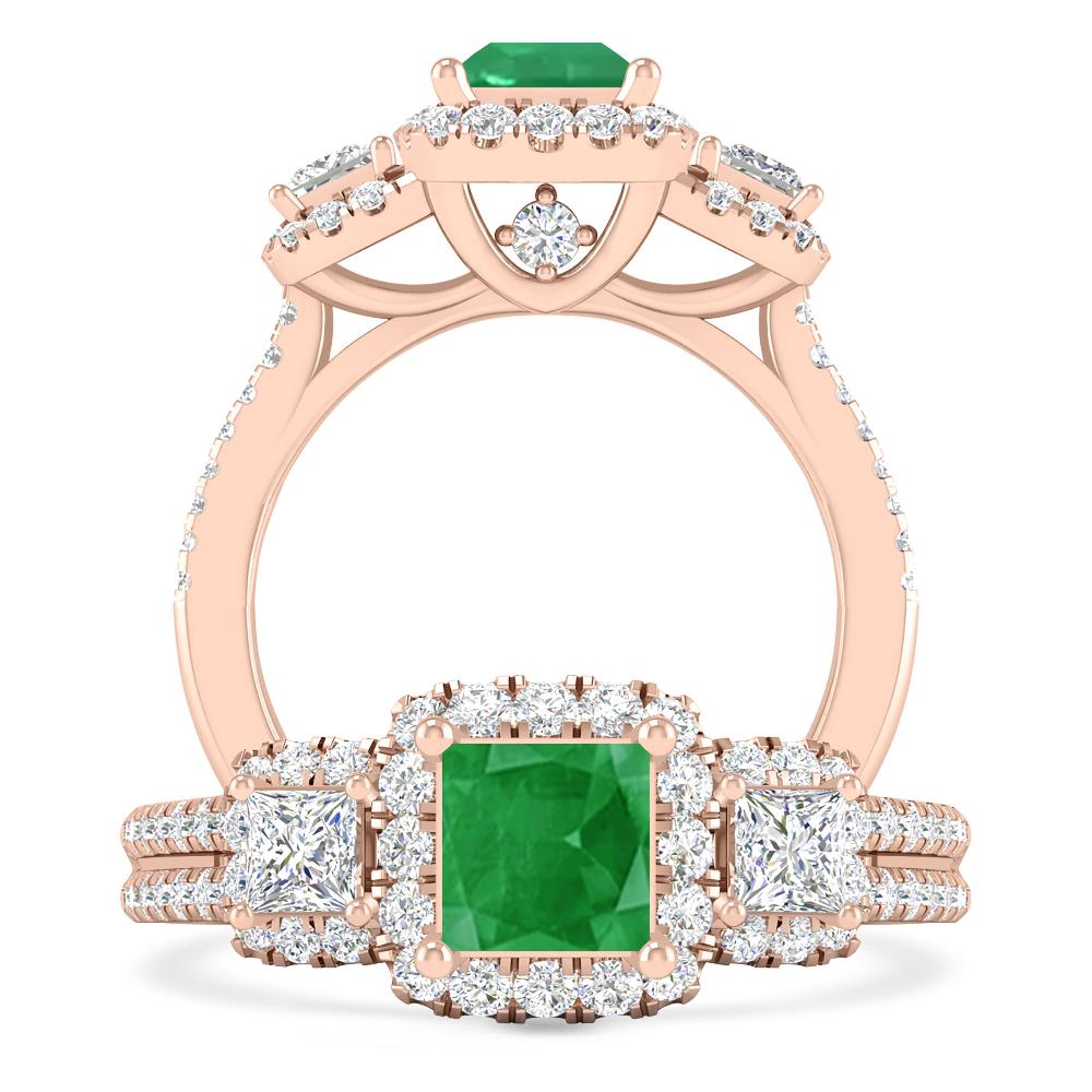 Rose Gold - Emerald