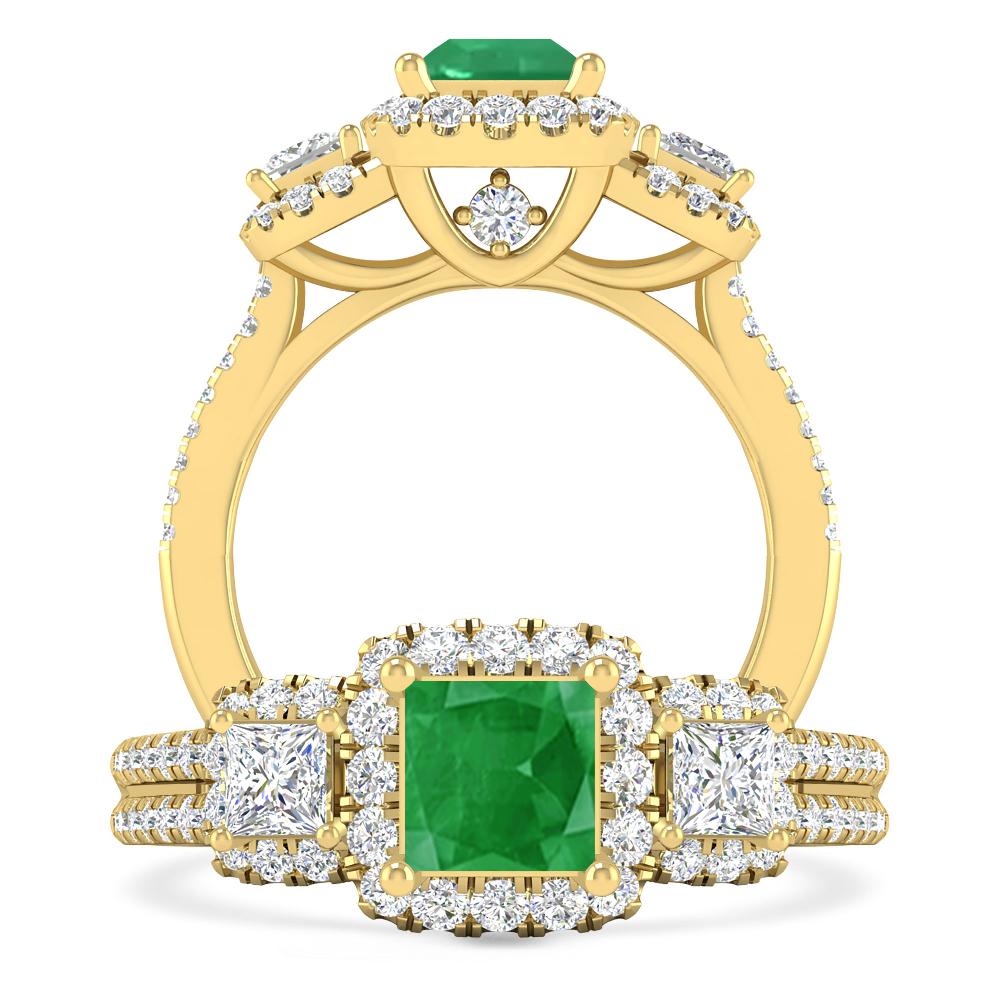 Yellow Gold - Emerald